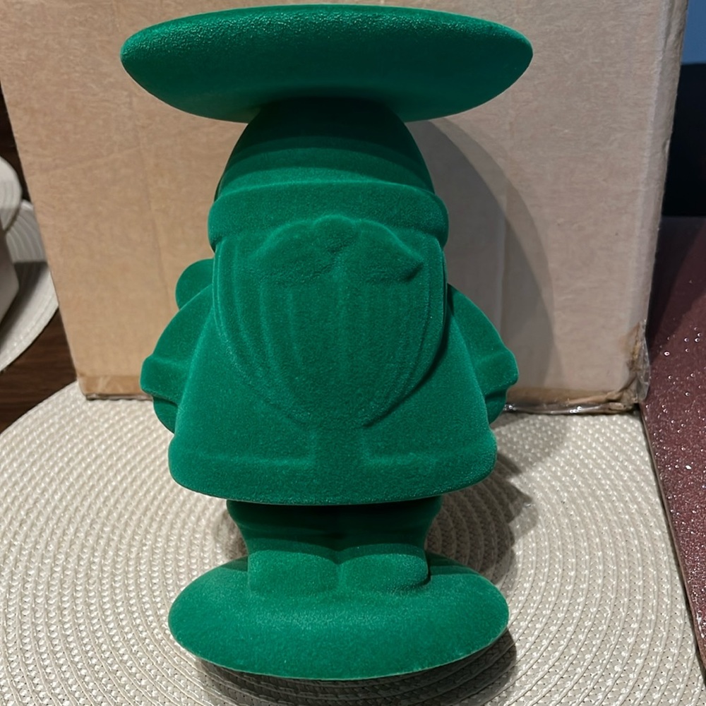 BBW ceramic felt candle holder GREEN